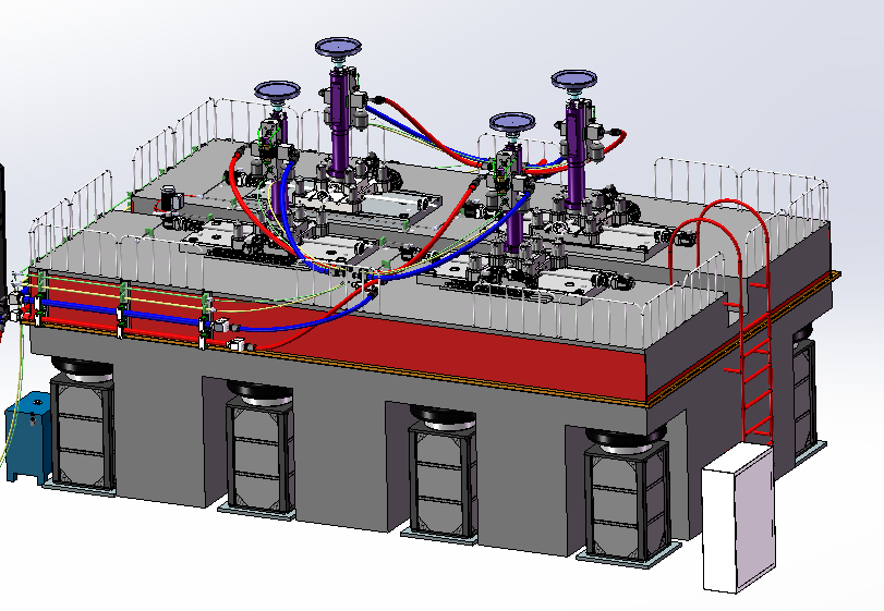 四立柱道(dào)路(lù)模拟試驗台
